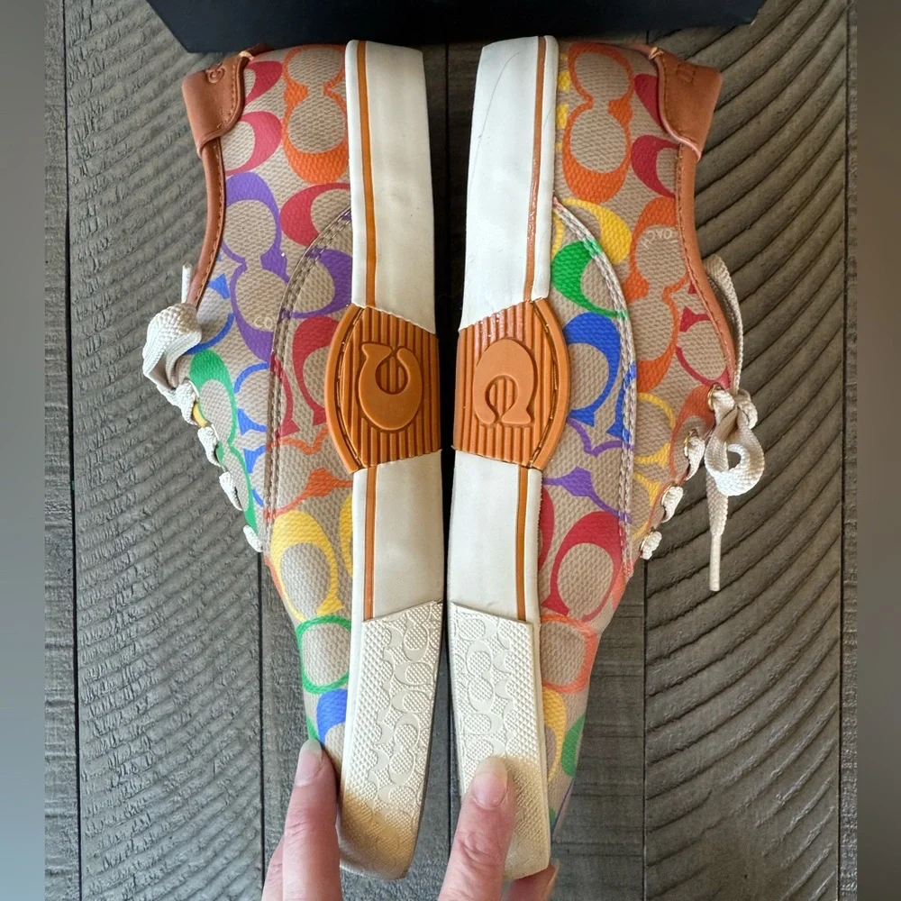 Coach Citysole Skate Lace-Up Sneakers Multicolor Women’s  Size 9 B